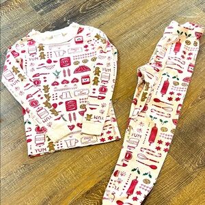 Hanna Andersson Christmas Cookies holiday Pajama Set 6-7